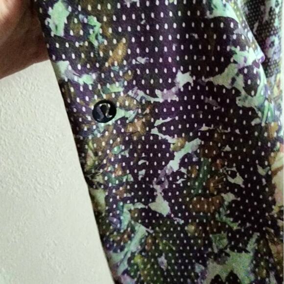 Lululemon Jet Crop Luxtreme Slim Floral Sport White Multi - Picture 8 of 9